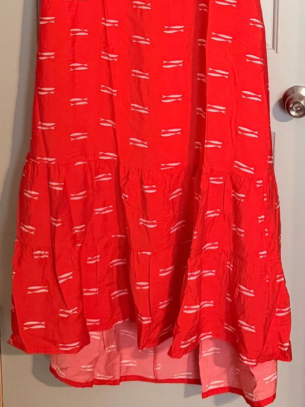 Red Patterned Dress - Picture 7 of 8